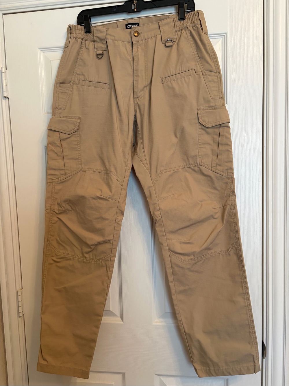 CQR Tan Cargo Pants with Utility Pockets - Unknown Brand